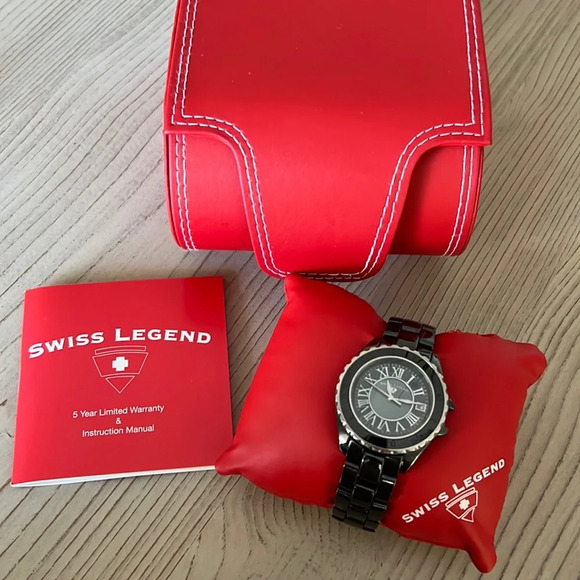 Swiss Legend Accessories - Swiss Legend Karamica Black High-Tech Ceramic Women’s Watch Water Proof